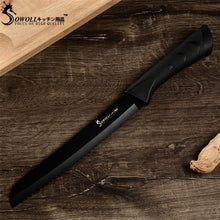 Load image into Gallery viewer, Sowoll Fashion Black Stainless Steel Kitchen Knife Set Germany Steel Ultra Sharp Blade Kitchen Knive 7Cr17 Kitchen Tools 6 PCS