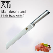 Load image into Gallery viewer, XYj Kitchen Knife Set 7Cr17mov Germany Stainless Steel Chef Knives Fruit Utility Santoku Chef Slicing Bread Sharp Cooking Knife