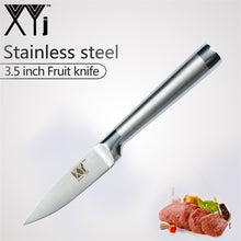 Load image into Gallery viewer, XYj Kitchen Knife Set 7Cr17mov Germany Stainless Steel Chef Knives Fruit Utility Santoku Chef Slicing Bread Sharp Cooking Knife
