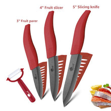 Load image into Gallery viewer, Ceramic Knife 3 4 5 6 inch paring utility slicing chef meat kitchen Knives Black Zirconia blade color anti-slip handle cutter