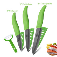 Load image into Gallery viewer, Ceramic Knife 3 4 5 6 inch paring utility slicing chef meat kitchen Knives Black Zirconia blade color anti-slip handle cutter