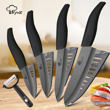 Load image into Gallery viewer, Ceramic Knife 3 4 5 6 inch paring utility slicing chef meat kitchen Knives Black Zirconia blade color anti-slip handle cutter