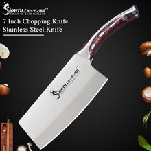 Load image into Gallery viewer, Sowoll Brand 4CR14 Stainless Steel Knife High Quality Kitchen Knives 5 inch Utility 6 inch Chef 7 inch Chopping Kitchen Knife