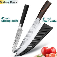 Load image into Gallery viewer, Kitchen Knife 8 inch Professional Japanese Chef Knives 7CR17 440C High Carbon Stainless Steel Meat Cleaver Slicer Santoku Knife